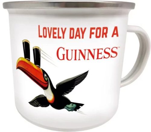 Guinness Tukan white - Fém bögre
