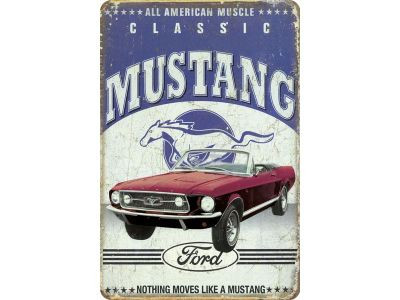 Classic Mustang Cabrio Fémtábla