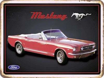 RETRO Ford Mustang Cabrio Fémtábla