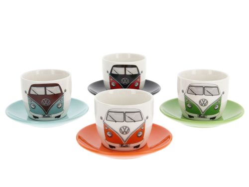 VW T1 Bus Espresso Kávéscsésze szett 4 darabos