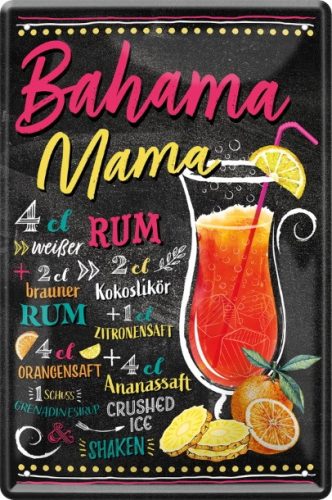 RETRO Bahama Mama – Cocktail – RETRO Fémtábla