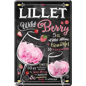 RETRO Lillet Wild Berry – Cocktail – Fémtábla