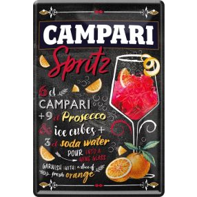RETRO Campari Spritz - Fémtábla