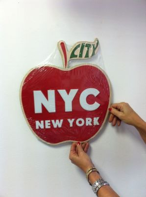 New York City – Big Apple - Fémtábla
