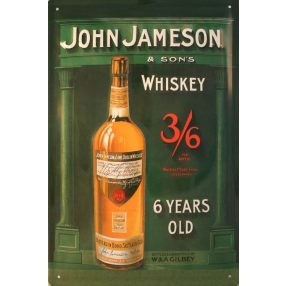 John Jameson Whiskey – Fémtábla