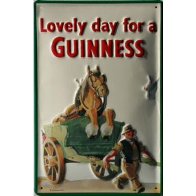 Guinness - Farmer Mit Pferd - Fémtábla