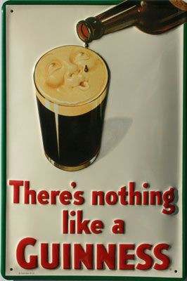 Guinness Smiling Pint - Fémtábla
