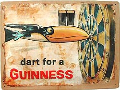 Guinness Dart - Fémtábla
