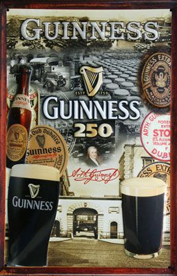 Guinness 250 Jahre - Fémtábla