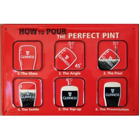 Guinness – Perfect Pint – Fémtábla