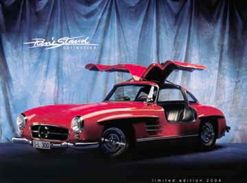 RETRO Mercedes 300 SL - Fémtábla