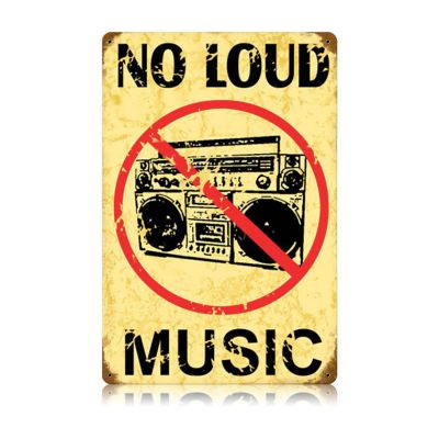 Not Loud Music - Fémtábla