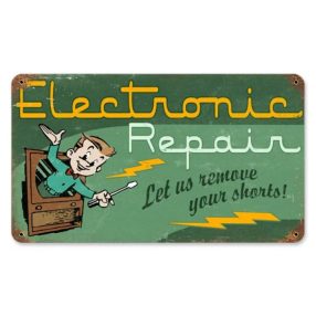 Oprava elektroniky - kovová platňa