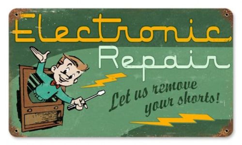 Electronic Repair - Fémtábla