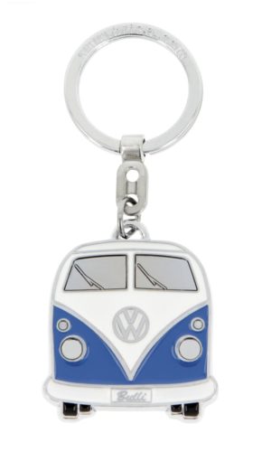 VW Bulli T1 Kék Fémkulcstartó