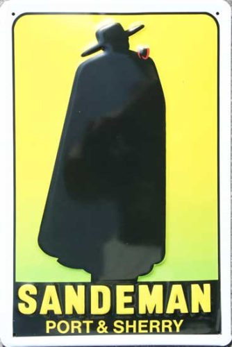 RETRO Sandeman Port and Sherry – Fémtábla