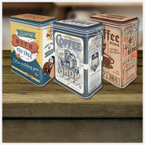 RETRO Tárolódoboz nyitható fedéllel