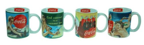 Coca Cola bögrék  –  4 db -os szett