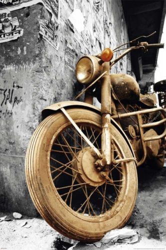 Old Motorcycle fali dekor kép