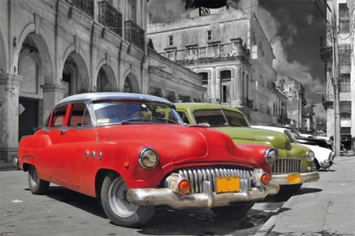 Cuba Classic Cars fali dekor kép
